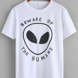Мъжка Тениска Beware of the Humans