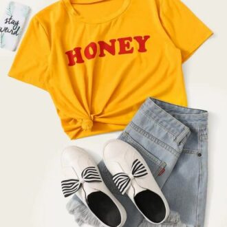 Дамска Тениска Honey*yellow