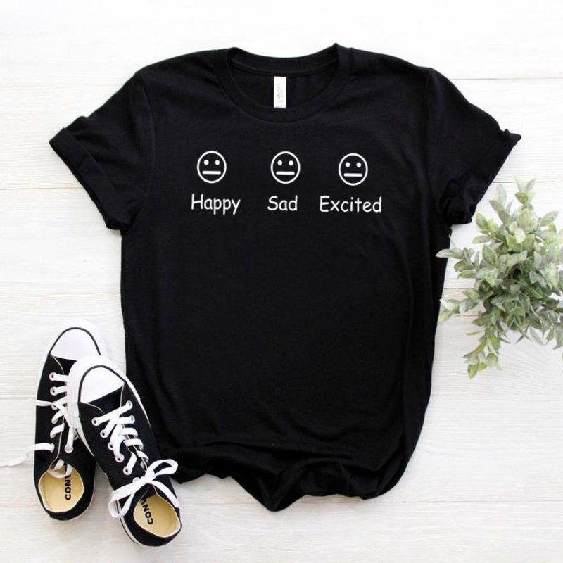 Дамска Тениска Happy Sad Excited