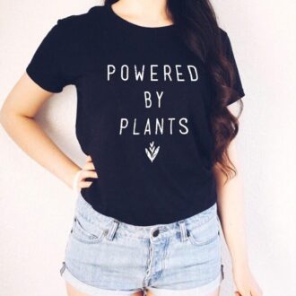 Дамска тениска Powered by Plants