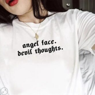 Дамска тениска Angel Face Devil Thoughts