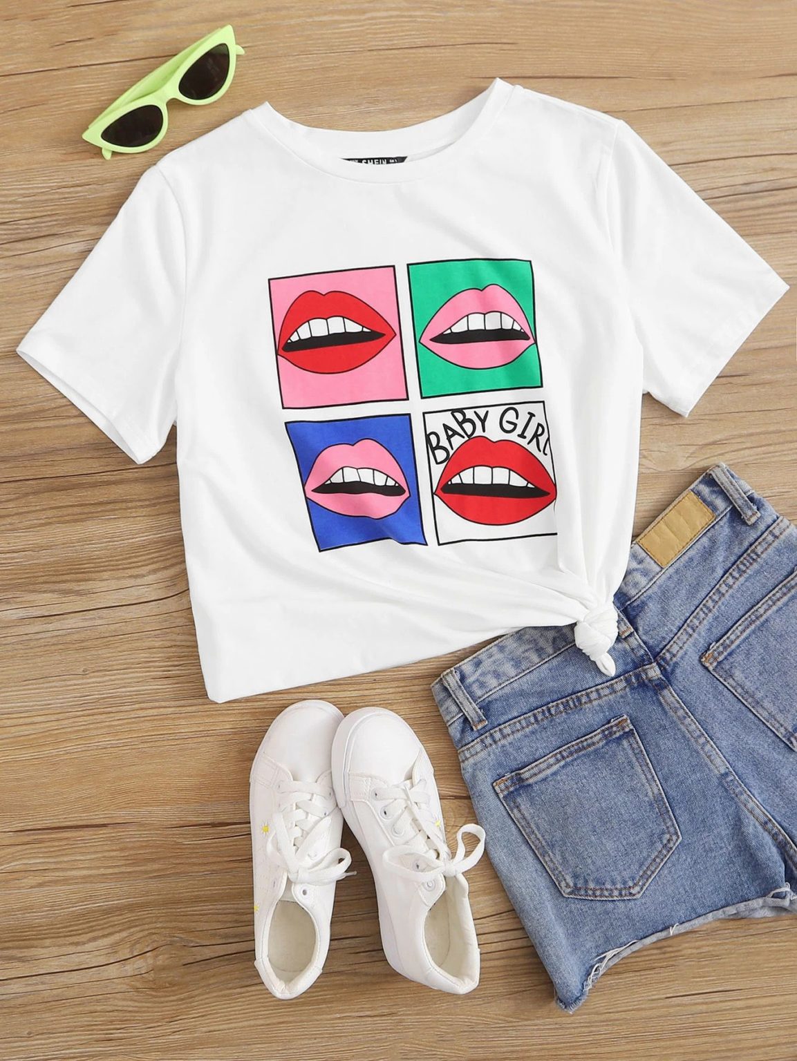 Дамска тениска Lips Pop Art DTG