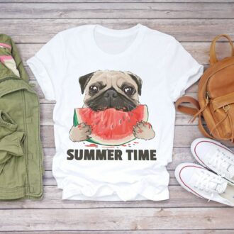 Дамска Тениска Summer Time Puppy DTG
