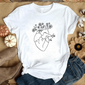 Дамска Тениска Blooming Heart