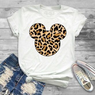 Дамска Тениска Mickey Leopard Print DTG