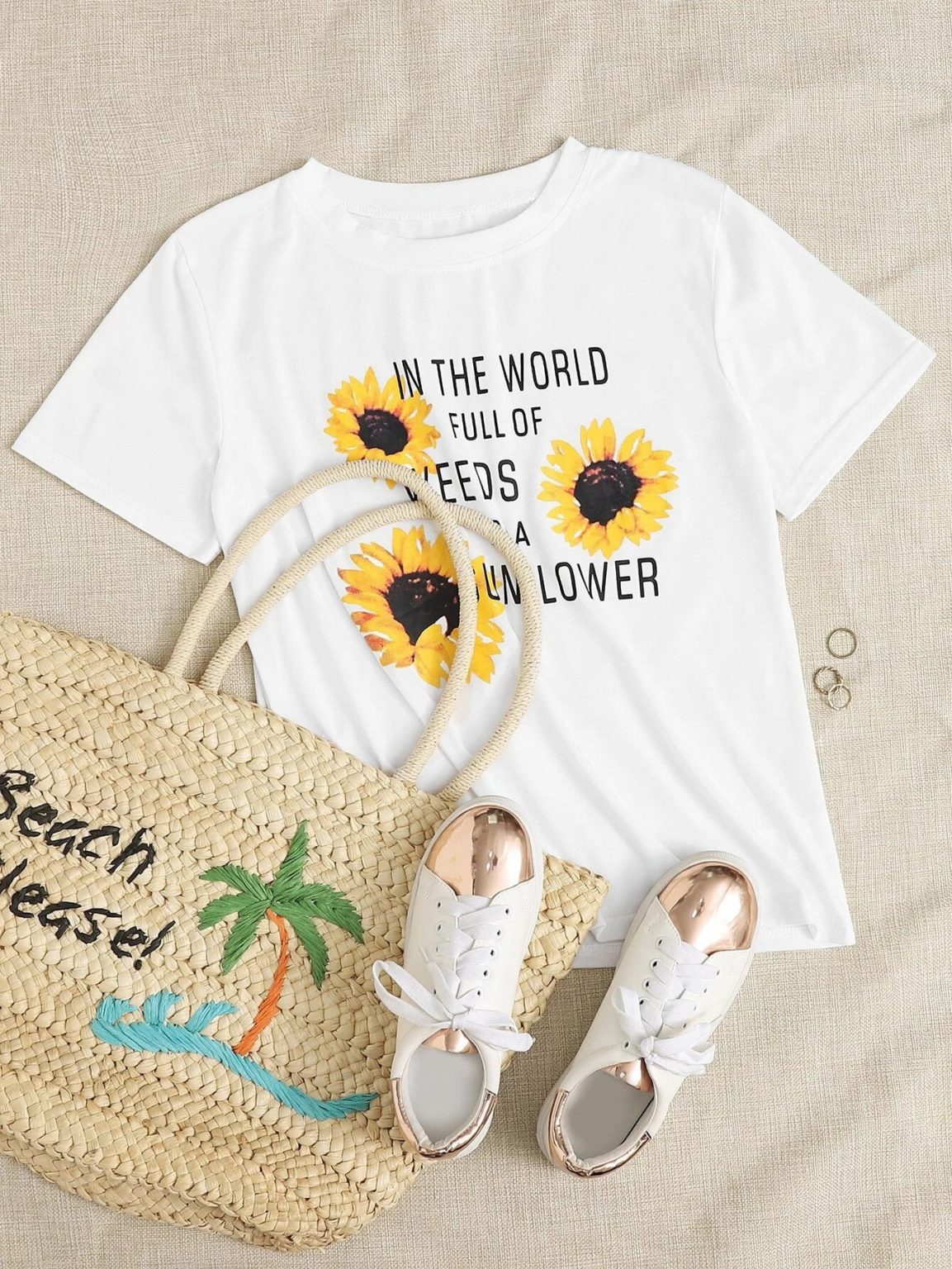 Дамска Тениска Be a Sunflower DTG