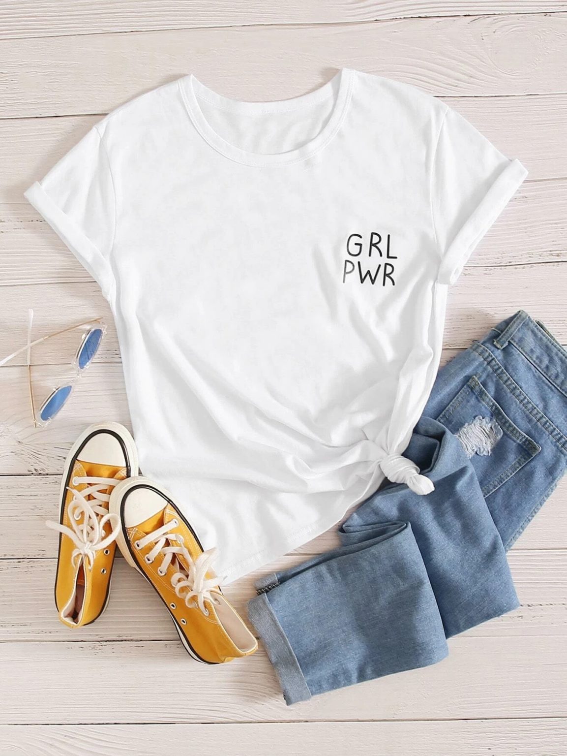 Дамска Тениска GRL PWR*little left side