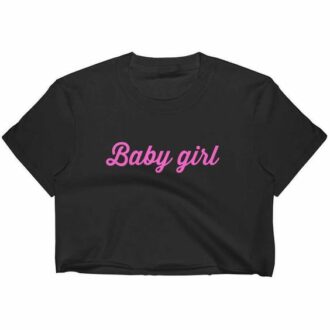 Кроп Топ Baby Girl*pink letters