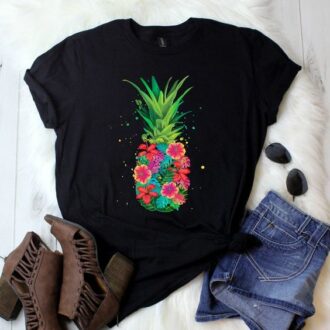 Дамска тениска Colorful Pineapple DTG