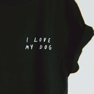 Дамска тениска I Love My Dog