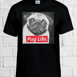 Мъжка Тениска Pug Life DTG