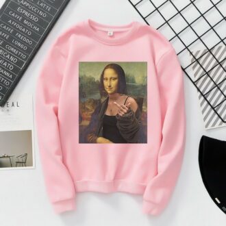 Дамска блуза Mona Lisa Middle Finger DTG - SALE