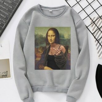 Дамска блуза Mona Lisa Middle Finger DTG - SALE