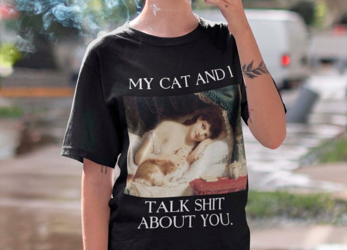 Дамска тениска My Cat and I DTG