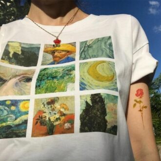 Дамска тениска Van Gogh Paintings DTG