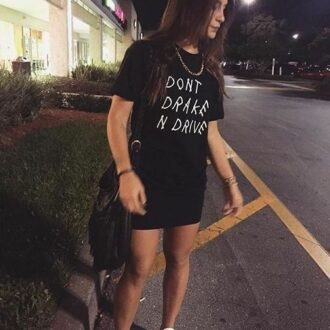 Дамска тениска Don't Drake and Drive