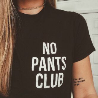Дамска тениска No Pants Club*little left side