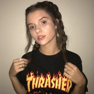 Дамска тениска Thrasher*black DTG