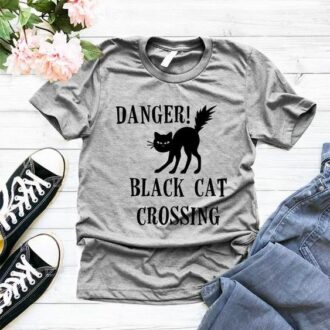 Дамска тениска Black Cat Crossing