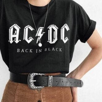 Дамска тениска AC DC Back in Black