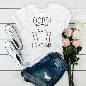 Дамска тениска Oops! I Don't Care