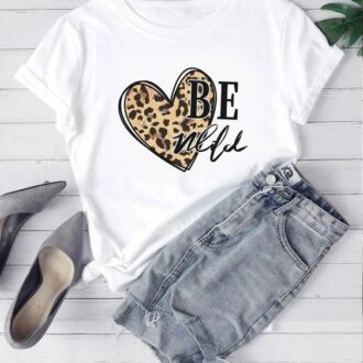 Дамска тениска Be Wild / Heart DTG
