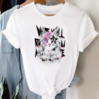 Дамска тениска Punk Cat DTG