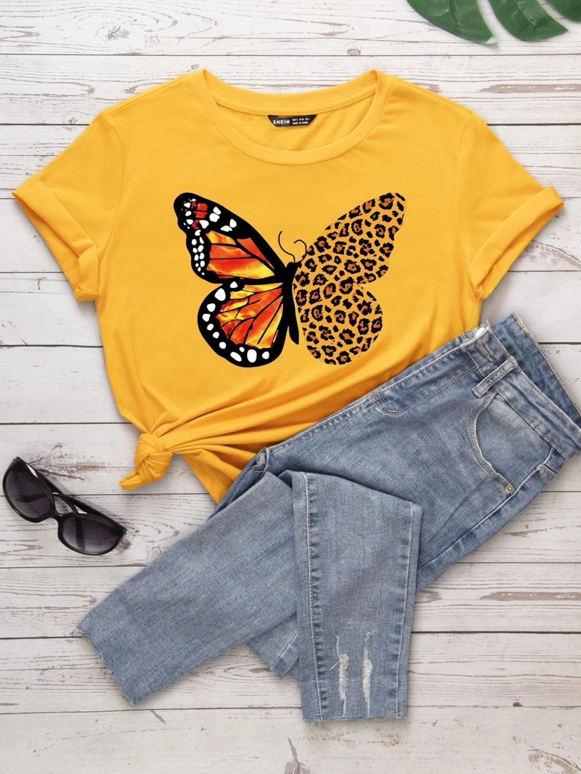 Дамска тениска Butterfly / Leopard DTG
