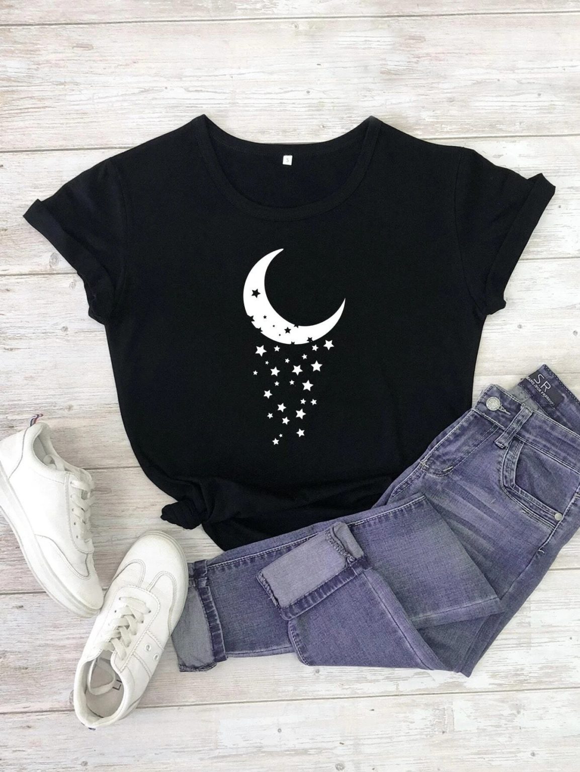 Дамска тениска Moon & Stars