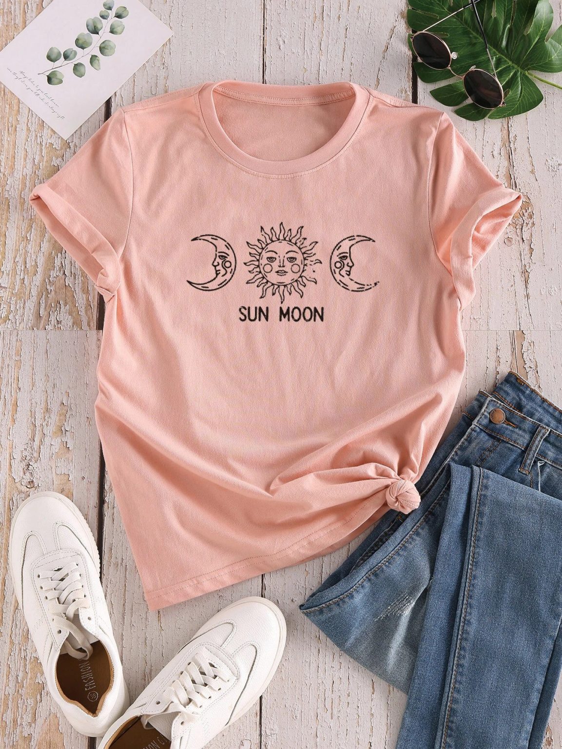 Дамска тениска Sun & Moon 2 / 2021 DTG