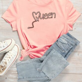 Дамска тениска Queen*pink 2021