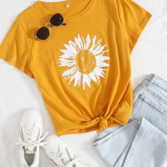 Дамска тениска Sunflower DTG*yellow 2021