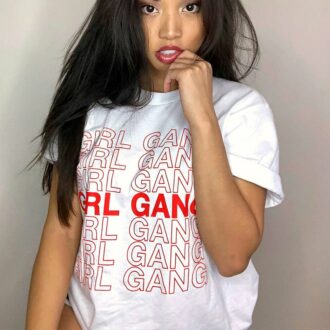 Дамска тениска Girl Gang*red letters 2021