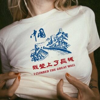 Дамска тениска I Climbed the Great Wall DTG