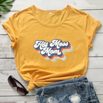 Дамска тениска Hot Mess Mom DTG - SALE
