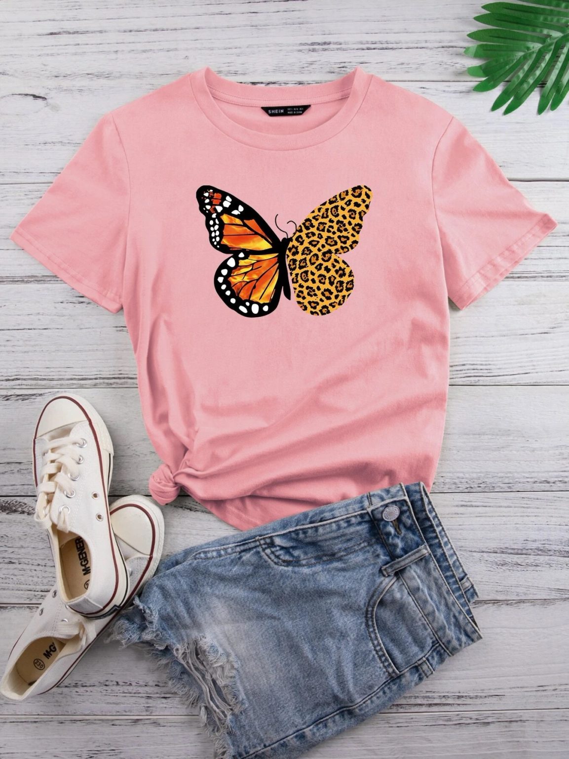 Дамска Тениска Leopard Butterfly 2021 DTG