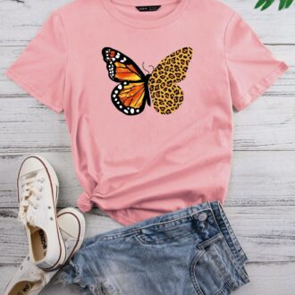 Дамска Тениска Leopard Butterfly 2021 DTG