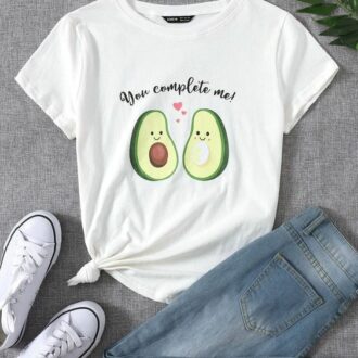 Дамска тениска You Complete Me / Avocado DTG