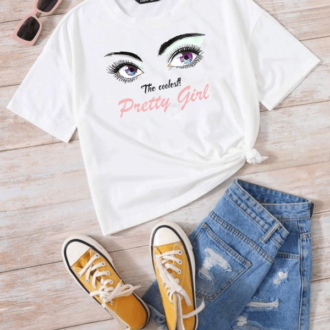 Дамска Тениска Pretty Girl Eyes dtg