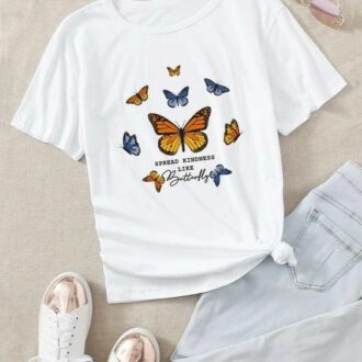 Дамска тениска Spread Kindness Like Butterfly DTG
