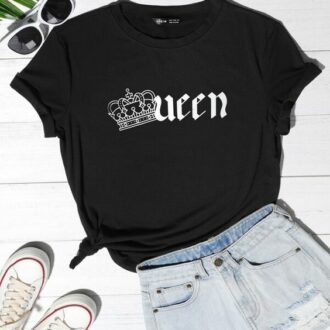 Дамска тениска Queen* black 2021