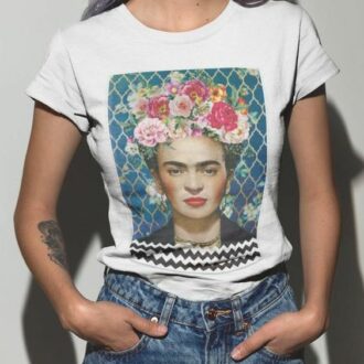 Дамска тениска Frida Kahlo *white 2021 DTG