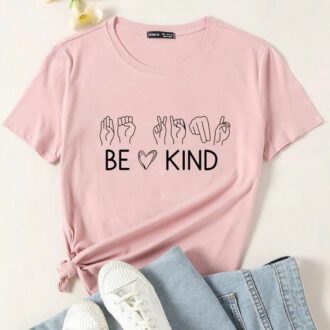 Дамска тениска Be Kind* pink 2021