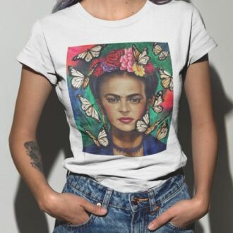 Дамска тениска Frida Kahlo Butterfly DTG