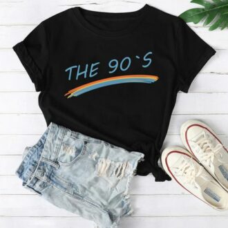Дамска тениска The 90's*black DTG