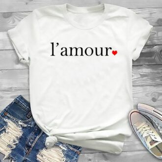 Дамска тениска L'Amour Heart