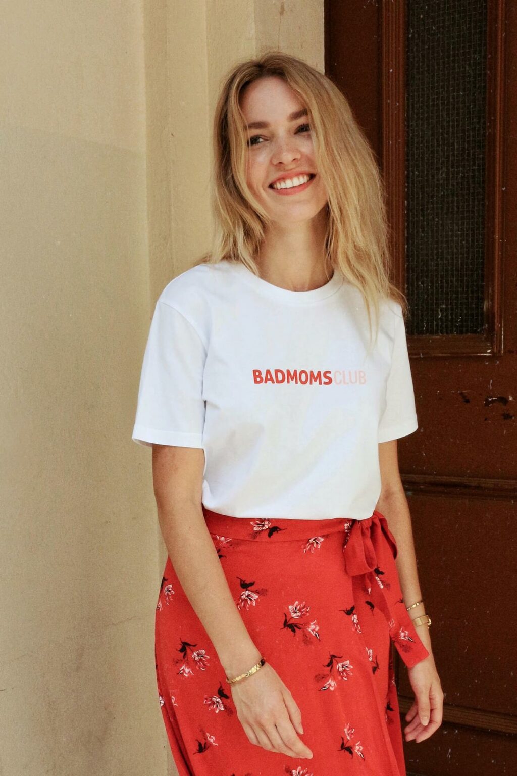 Дамска Тениска BadMoms Club*white