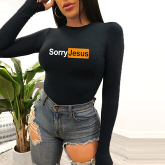 Дамско Боди Sorry Jesus