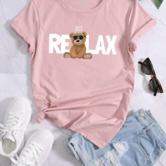Дамска тениска Just Relax Bear DTG