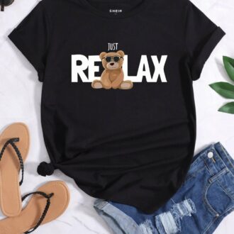 Дамска тениска Just Relax Bear DTG